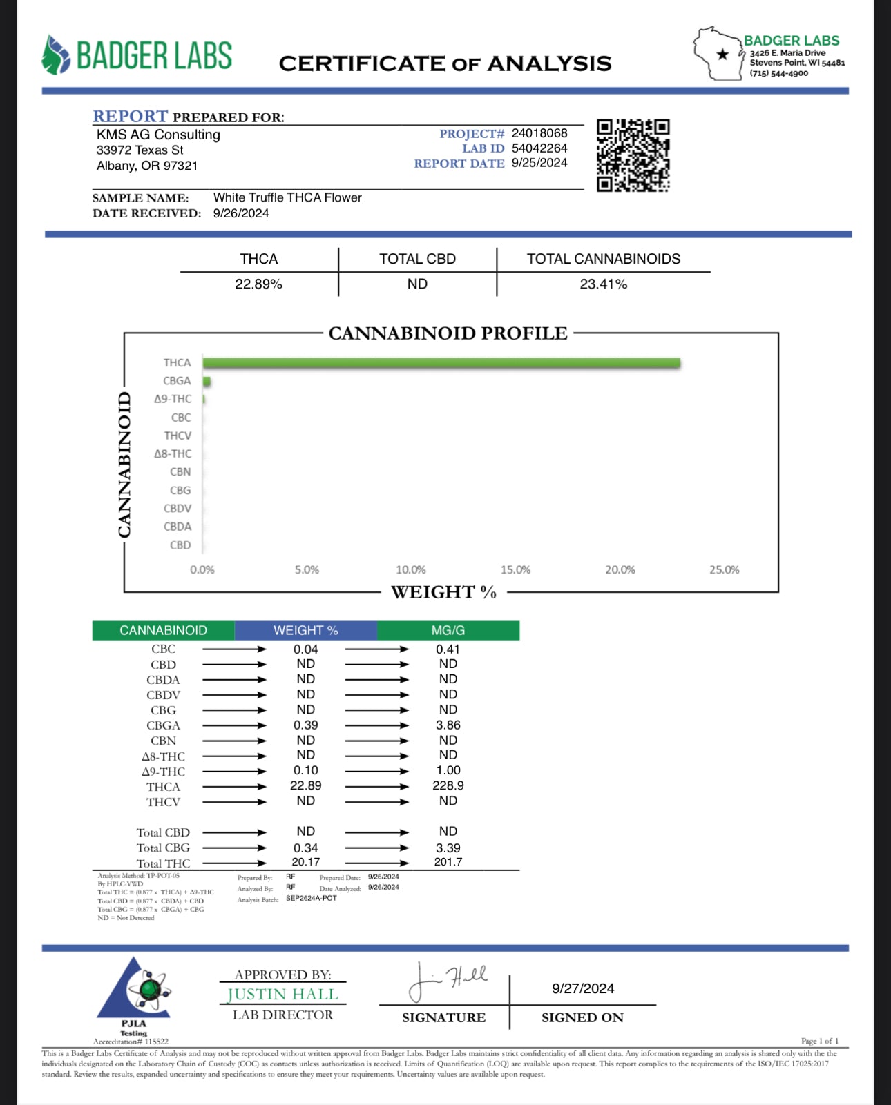 White Truffle THCa 29.24%. 1 oz (28grams)